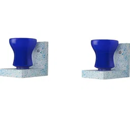SOMIL Blue Glass Cylinder Printed Wall Lamps-picture-37