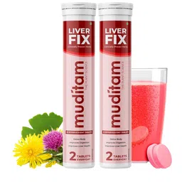 Muditam Set Of 2 Ayurveda Liver Fix Tablets - 20 Tablets Each-image-12
