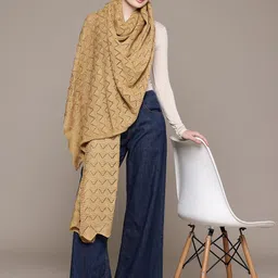 Cayman Self-Design Knitted Shawl image 2