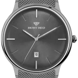 MONT NEO Men Round Dial & Bracelet Style Straps Analogue Watch G1052E-B8816 image 4