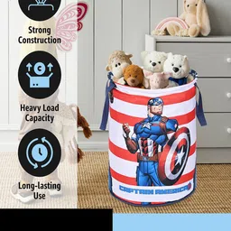 Kuber Industries Blue 2 Pieces Marvel Captain America Printed Multi-Utility Organisers image 5