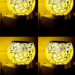 Gojeeva 4 Pcs White & Yellow Camphor Diffuser Glass With Switch-picture-28