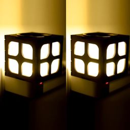Gojeeva Brown Wooden Camphor Diffuser With Switch And Lamp-picture-2