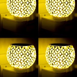 Gojeeva 4 Pcs White & Yellow Camphor Diffuser Glass With Switch-picture-25
