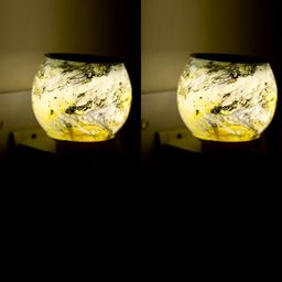 Gojeeva White & Yellow Camphor Diffuser Glass With Switch-picture-12