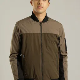 Indian Terrain Colourblocked Lightweight Bomber Jacket-picture-29