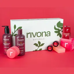 Rivona Naturals 6 Pcs The Pink Box Gift Set Hair & Face Care Combo-image-52