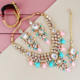 LUCKY JEWELLERY Gold-Plated Jewellery Set-picture-19
