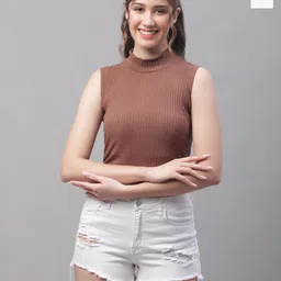 Friskers White Crop Top-image-69