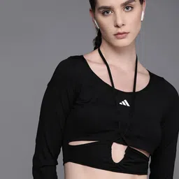 ADIDAS Training Dance Long Sleeve Crop Top-image-0