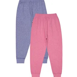 BODYCARE INSIDER Kids Pack Of 2 Striped Mid-Rise Thermal Bottoms-picture-11