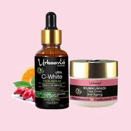 Urbaano Herbal Anti Ageing Cream & Vitamin C Face Serum Skin Care Gift Set-picture-41