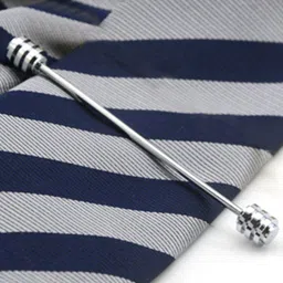 Peora Silver Plated Tie Pin Brooch image 1