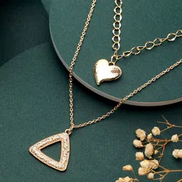 PRITA BY PRIYAASI Gold-Plated Dual-Layer Necklace-picture-13