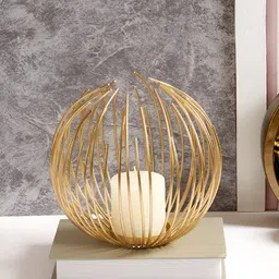 Aura Gold-Toned Candle Holder-picture-22