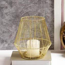 Aura Gold-Toned Candle Holder-picture-41