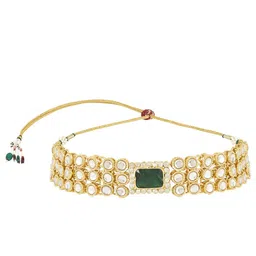I Jewels Gold-Plated Kundan-Studded JewellerySet-picture-48