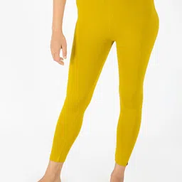 indian flower Women Solid Ankle Length Leggings-image-23