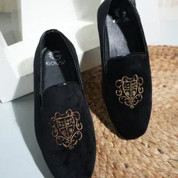 Style Shoes Boys Embroidered Lightweight Suede Loafers-picture-57