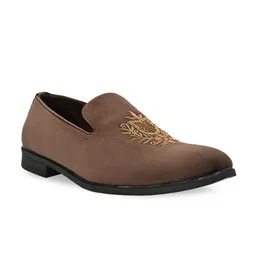 Regal Men Embroidered Lightweight Comfort Insole Suede Slip-On Sneakers-picture-41