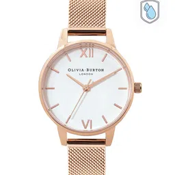 Olivia Burton Women White Dial Bracelet Style Analogue OB16MDW01-White-picture-35