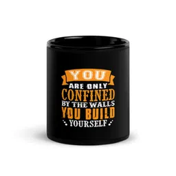 RISH Black & Orange Printed Ceramic Glossy Mug-325ml-picture-23