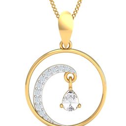 KUBERBOX Wanda Wave 18 KT Gold Wanda Wave Pendant Diamond -1.16 g-image-66