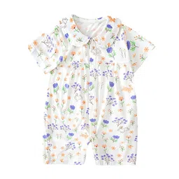 StyleCast x Revolte Girls Graphic Printed Round Neck Cotton Rompers-picture-39