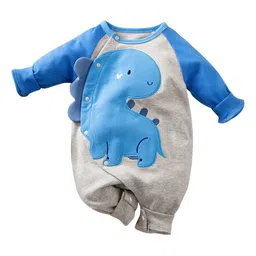 StyleCast Blue Infants Pure Cotton Rompers-picture-15