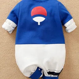 StyleCast Infant Boys Printed Blue Cotton Rompers-picture-54