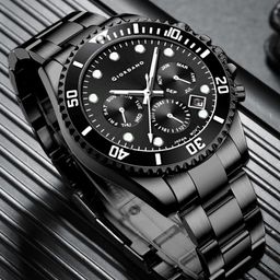 GIORDANO Men Bracelet Style Straps Analogue Multi Function Watch GZ-50085-55-picture-0