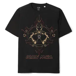 Wear Your Mind Boys Iron Man Graphic Printed Oversized Cotton T-shirt-picture-34
