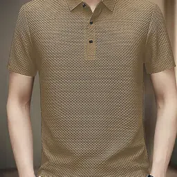 StyleCast x Revolte Men Polo Collar Raw Edge T-shirt-picture-34