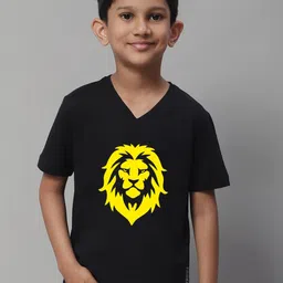 Friskers Boys Graphic Printed V-Neck Pure Cotton T-shirt-picture-37