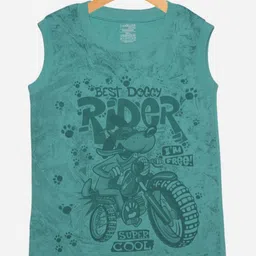 Dollar Champion Kidswear Boys Biker Printed Applique T-shirt-picture-17