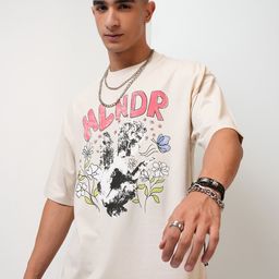 HIGHLANDER Graphic Printed Drop Shoulder Sleeves Relaxed Fit T-shirt-picture-7