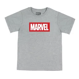 Marvel by Wear Your Mind Boys Grey Marvel Printed Pure Cotton T-shirt-picture-24