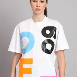 GRIFFEL Typography Printed Drop Shoulder Sleeves Cotton Oversized T-shirt-picture-27