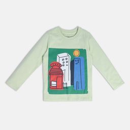 MINI KLUB Boys Typography Printed Applique T-shirt-picture-52