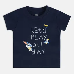 MINI KLUB Boys Typography Printed Applique T-shirt-picture-24