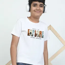 STELLERS Boys Typography Printed Applique T-shirt-picture-25