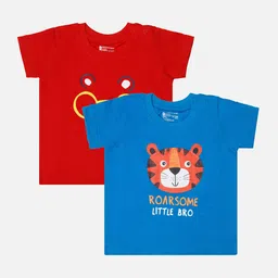 Bodycare Infant Boys Pack Of 2 Graphic Printed Cotton T-shirts-picture-56