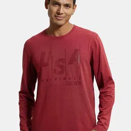 Jockey Combed Cotton Rich Graphic Round Neck Full Sleeve Tshirt-US82-picture-36
