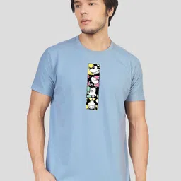 Greylongg Men Mickey Mouse Graphic Printed Round Neck T-shirt-picture-29