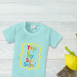 Babywish Kids Round Neck Relaxed Fit Typography Printed Cotton T-shirt-picture-41