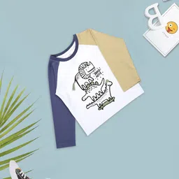 MeeMee Boys Graphic Printed Round Neck Pure Cotton T-shirt-picture-33