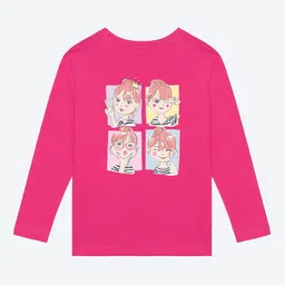BAESD Girls Round Neck Applique T-shirt-picture-19