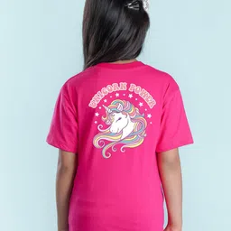 NUSYL Girls Typography Printed Drop-Shoulder Sleeves Oversized T-shirt-picture-35