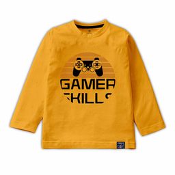 CODEZ Boys Typography Printed Long Sleeves Cotton Casual T-shirt-picture-6