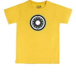 Marvel by Wear Your Mind Boys Yellow Pure Cotton Marvel Graphic Printed T-shirt-picture-19
